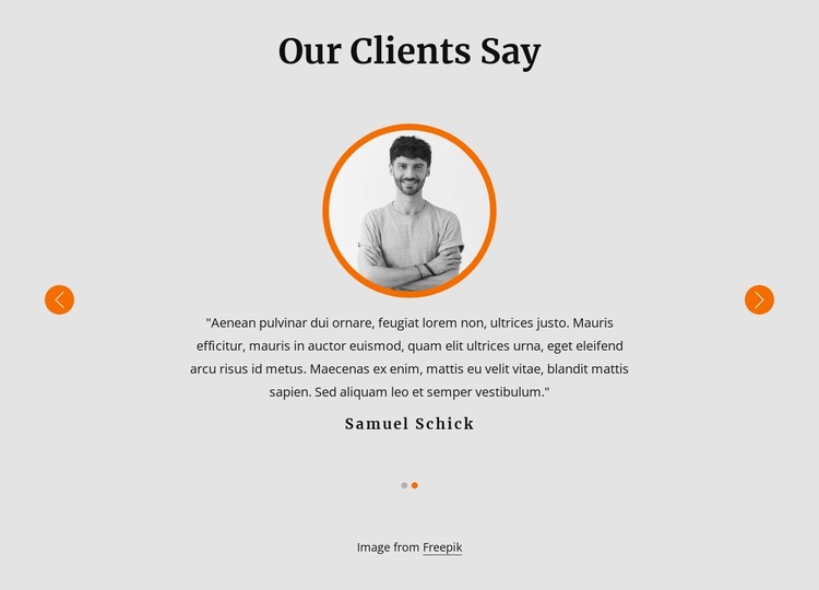 View our client testimonials Web Design
