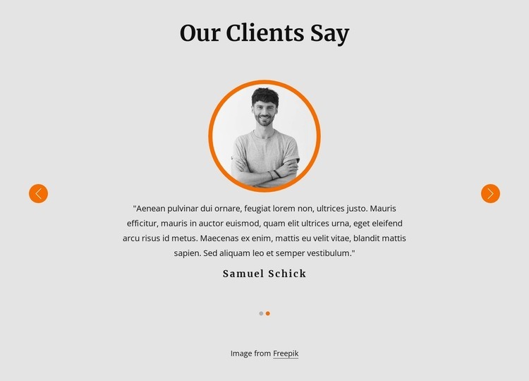 View our client testimonials Web Page Design