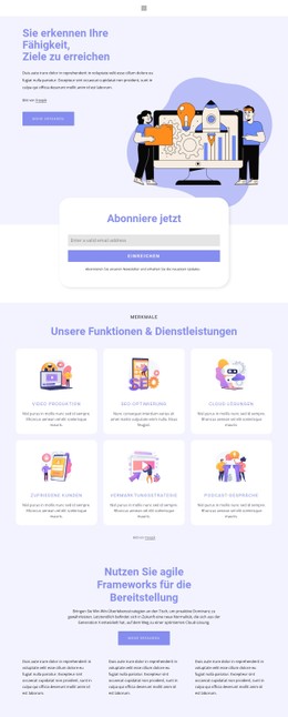CSS-Rastervorlagenspalte Für Erfolgreicher Businessplan