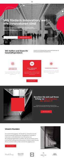 Website-Layout Für Kämpfende Konkurrenten