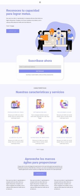 Plan De Negocios Exitoso - HTML Web Page Builder