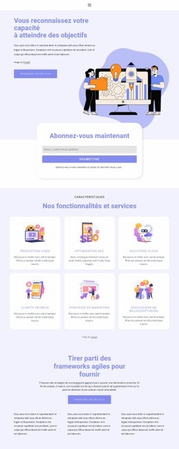 Plan D'Affaires Réussi - HTML Web Page Builder