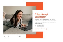Modern Kanapék Ingyenes CSS Webhelysablon