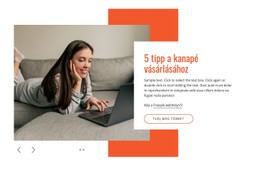 Modern Kanapék – Webhelytervező Sablon