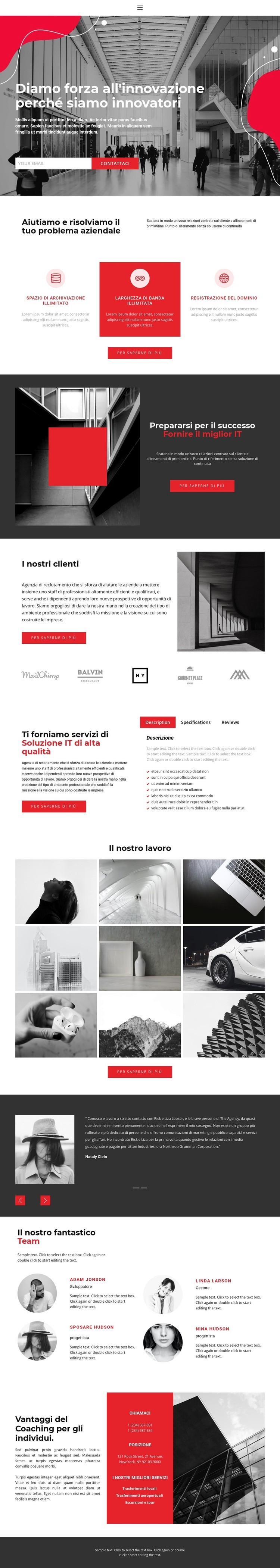 Combattere i concorrenti Mockup del sito web