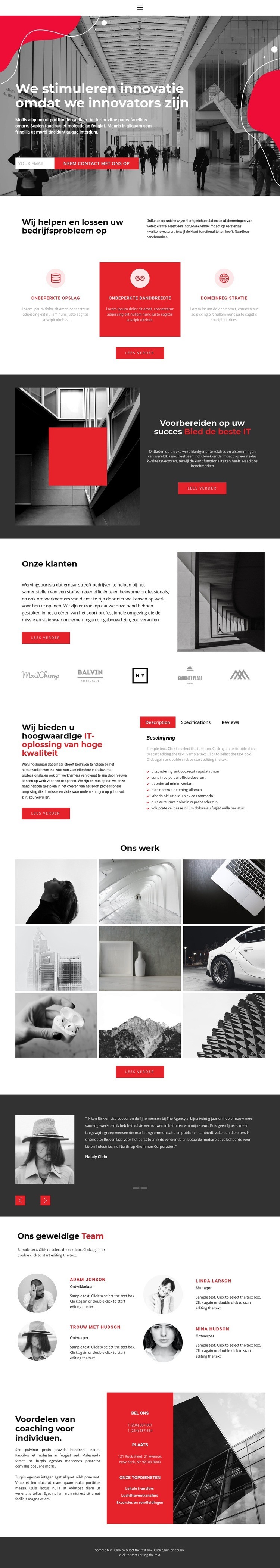 Vechtende concurrenten Website mockup