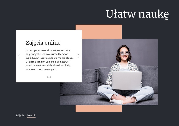 Ułatw naukę Szablony do tworzenia witryn internetowych