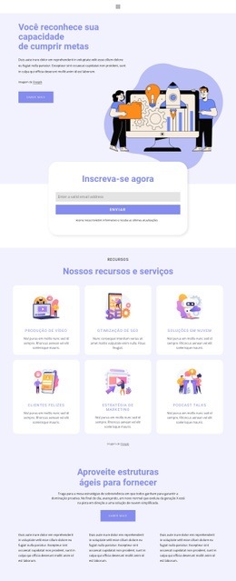 Plano De Negócios De Sucesso - Tema Da Página