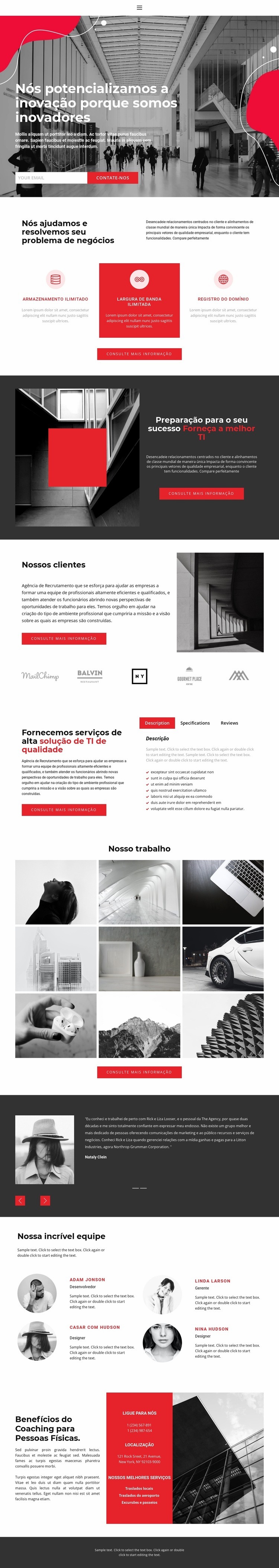 Competidores lutando Landing Page