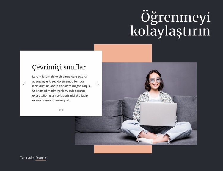 Öğrenmeyi kolaylaştırın Html Web Sitesi Oluşturucu