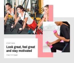 Look Great And Stay Motivated Premium CSS Template