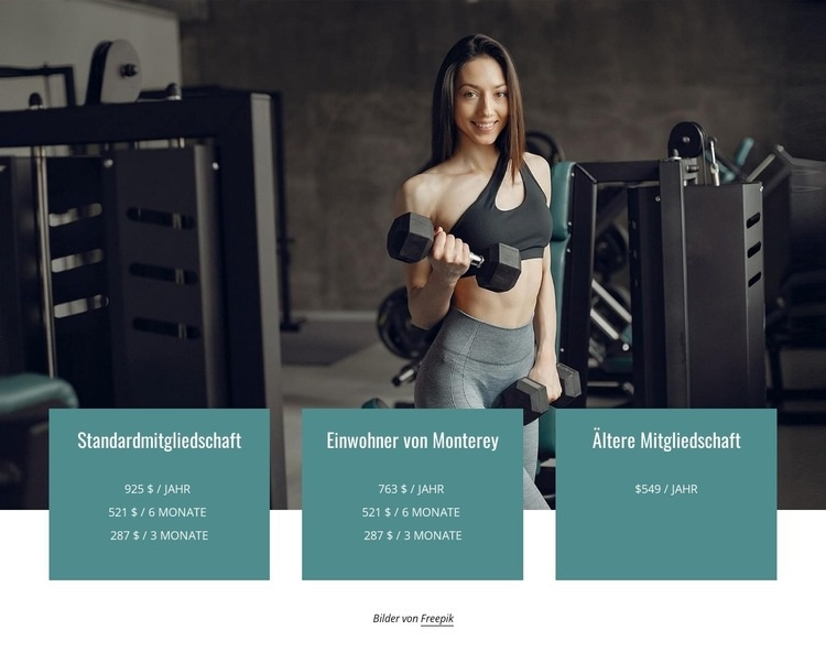 Clubmitgliedschaft HTML5-Vorlage