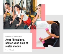 Ayez Fière Allure Et Restez Motivé - HTML Website Builder