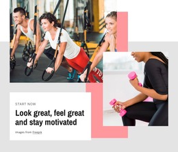 Look Great And Stay Motivated - Site With HTML Template Download