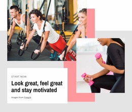 Look Great And Stay Motivated - HTML Website Builder