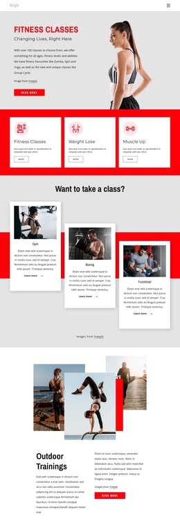 Full-Spectrum Fitness Gym - Custom HTML5 Template