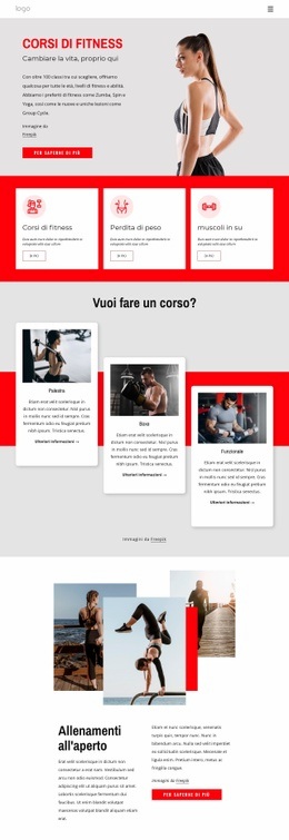 Design Web Straordinario Per Palestra Fitness A Tutto Campo