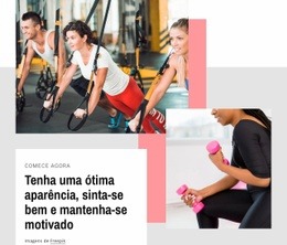 Tenha Uma Ótima Aparência E Fique Motivado - Design De Site Profissional