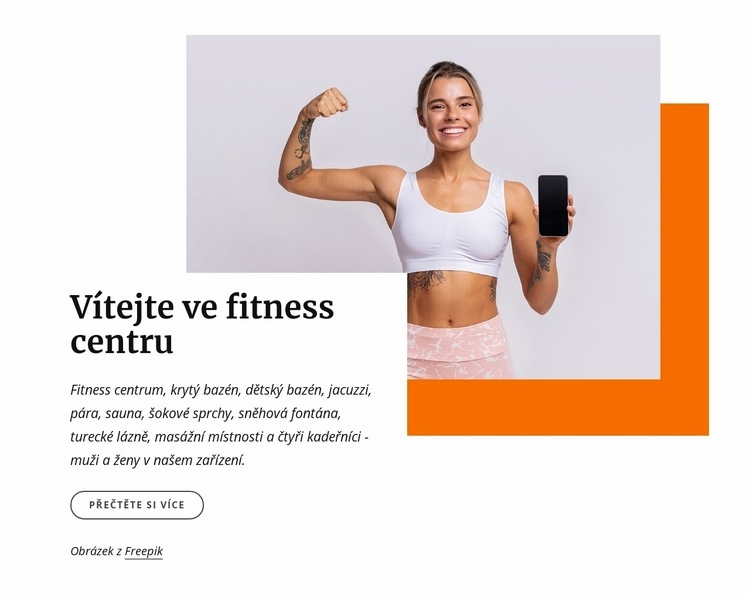 200 fitness lekcí Šablona webové stránky