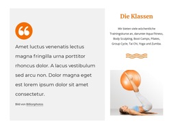 Fitness Training – Professionelle Website-Vorlage