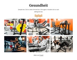 Perfektes Fitnessstudio – Fertiges Website-Design