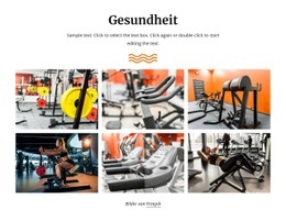 Perfektes Fitnessstudio - E-Commerce-Zielseite