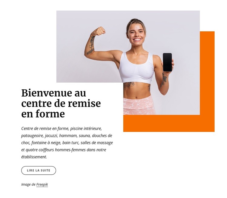 200 cours de fitness Modèle CSS