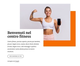 Layout Del Sito Web Per 200 Lezioni Di Fitness