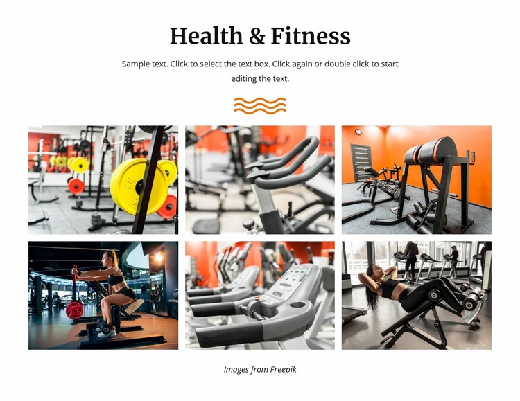 Perfect gym Website Builder Templates