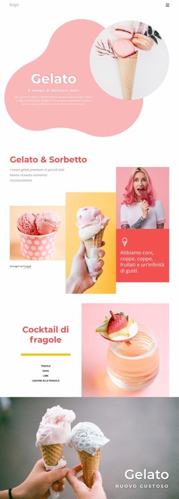 Fantastico Modello Joomla Per Gelato E Ffrozen Yogurt