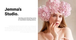 Page HTML For Fashion Beauty Salon