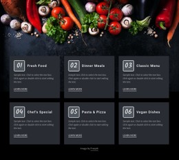 Fresh Food Cafe Open Source Template