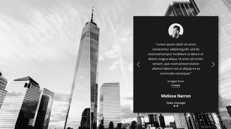 Business user testimonials CSS Template