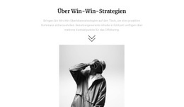 Über Unsere Strategie – Funktionale Einseitenvorlage