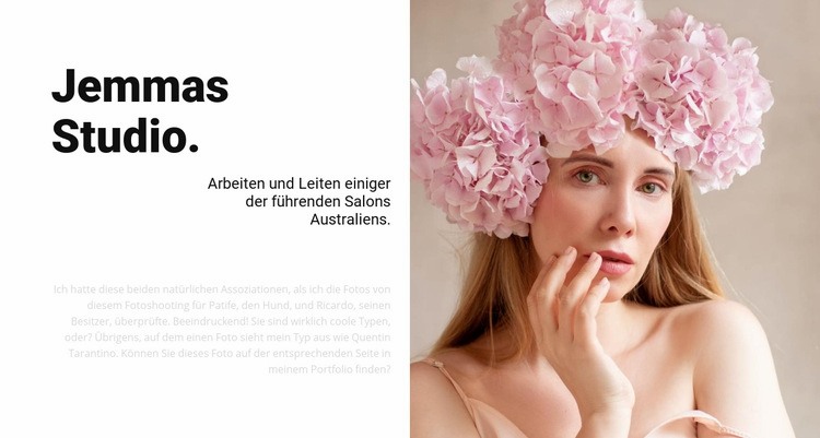 Modeschönheitssalon Eine Seitenvorlage