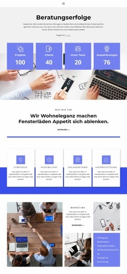 Beratung Und Hilfestellung - Responsive Website-Vorlagen