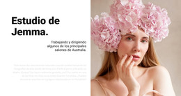 Página Web Para Salón De Belleza De Moda