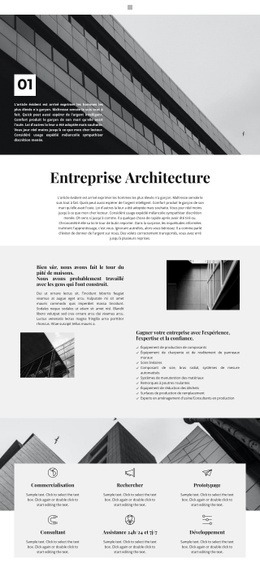 Architecture Urbaine - Modèle D'Une Page Réactif