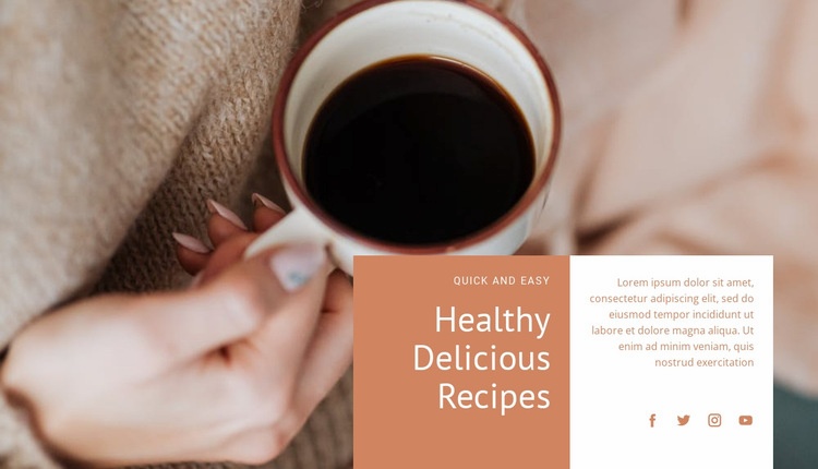 Healthy delicious recipes Html Code Example
