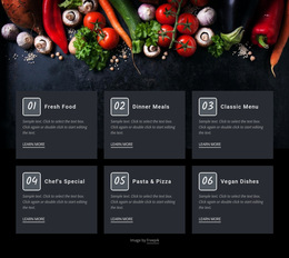 Fresh Food Cafe Templates Html5 Responsive Free