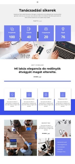 Tanácsadás És Segítségnyújtás HTML Sablon