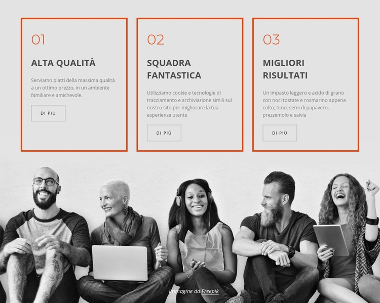 Servizi aziendali aziendali Mockup del sito web