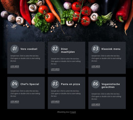 Vers Voedselcafé - HTML-Paginasjabloon