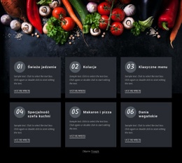 Kawiarnia Ze Świeżą Żywnością Szablony HTML5 Responsywne Za Darmo