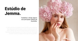 Salão De Beleza Da Moda - Modelo De Site Fácil De Usar