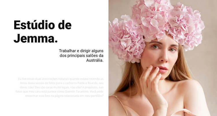 Salão de beleza da moda Modelo HTML