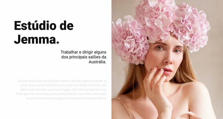 Salão de beleza da moda Modelo HTML5