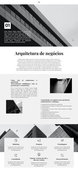 Arquitetura Urbana - Modelo Responsivo De Uma Página