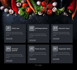 Färsk Matkafé - Nedladdning Av HTML-Mall