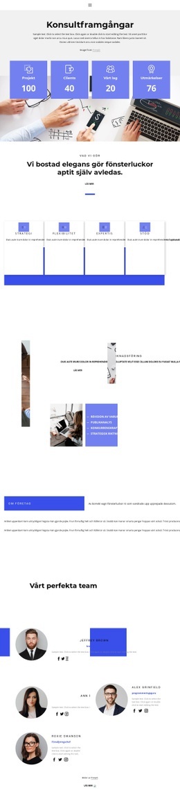 Rådgivning Och Assistans HTML-Mall